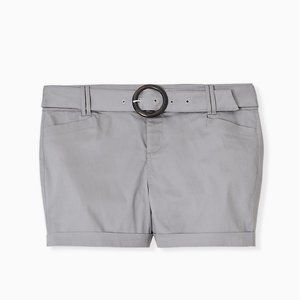 Torrid Sateen Grey Shorts - Size 20